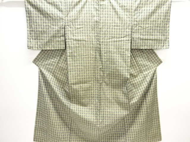 JAPANESE KIMONO / OMESHI / NISHIJIN-ORI / WOVEN GEOMETRIC